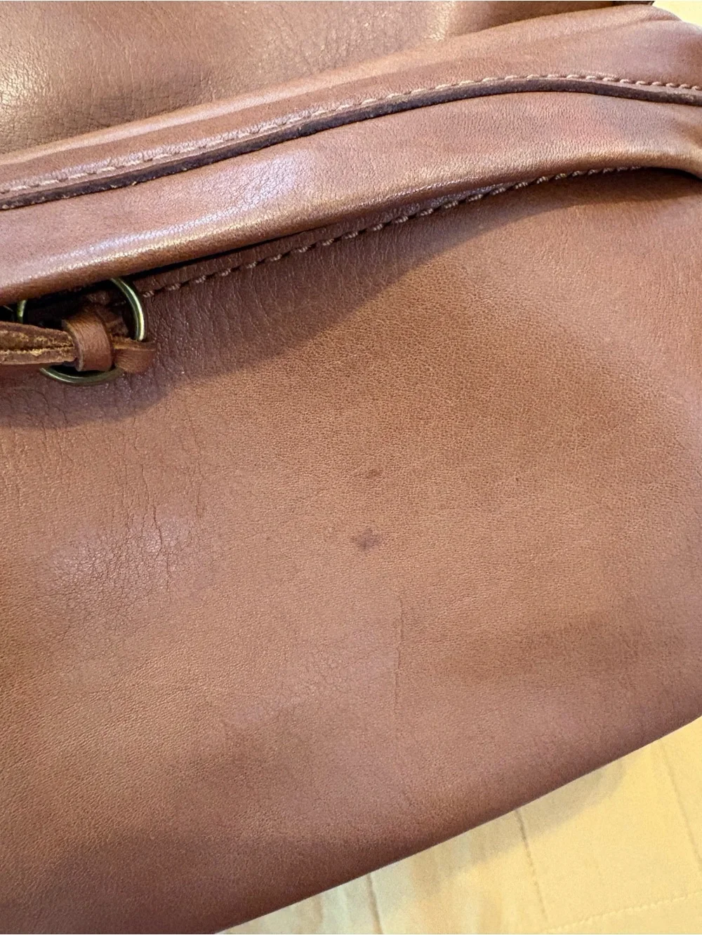Madewell Cognac Brown Leather Backpack